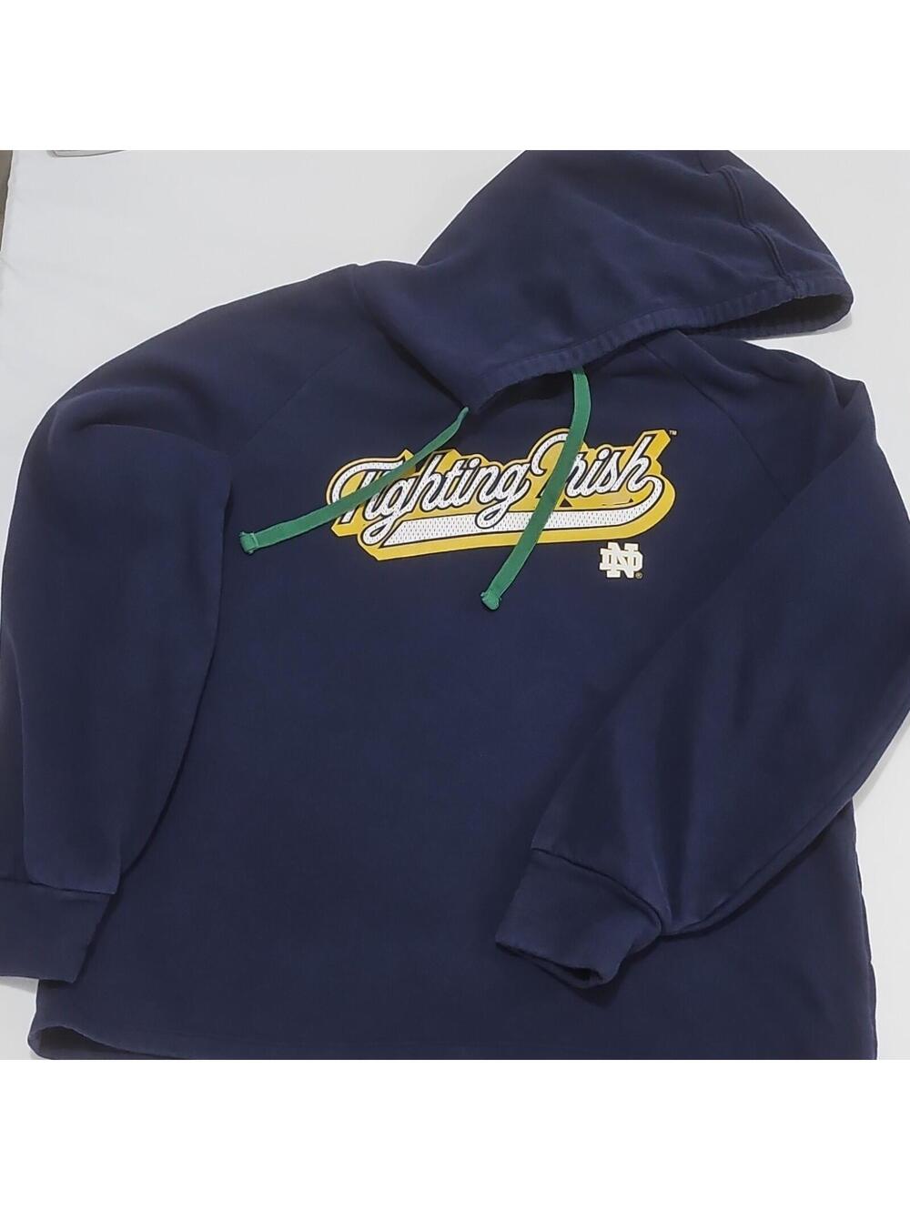 Fanatics Notre Dame Fighting Irish Fanatics Women's Pullover Hoodie XL Navy 0137